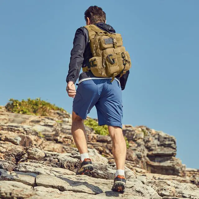 Alt view image 7 of 7 - Large Tactical EDC Sling Bag, Adjustable Holder Backpack for Men | 900D Polyester Durable & Water Resistant, Size: 12.9 * 13.8 * 5.9 Inches, Y strap Tactical storage, Outdoor, Multi Pockets