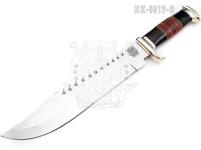 Alt view image 3 of 6 - ® -18" Crocodile Dundee Style Bowie Knife Premium Gift for Knife Collectors, Hunters, and Adventure Enthusiasts (HK-19-D)