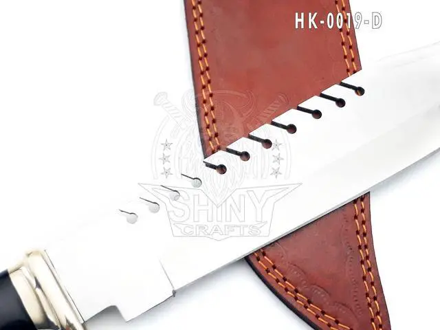 Alt view image 4 of 6 - ® -18" Crocodile Dundee Style Bowie Knife Premium Gift for Knife Collectors, Hunters, and Adventure Enthusiasts (HK-19-D)