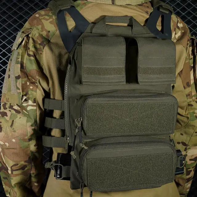 Alt view image 7 of 7 - Tactical Modular Zip On Backpack for Vest JPC2.0 CPC AVS Zipper Molle Back Panel (RG)