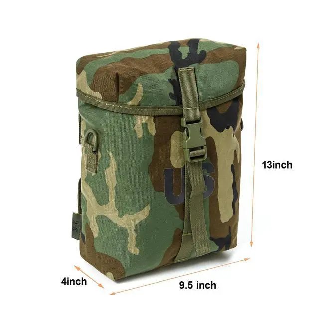 Alt view image 2 of 6 - 2Pcs US Military MOLLE Sustainment Pouch, Army Utility Pouch