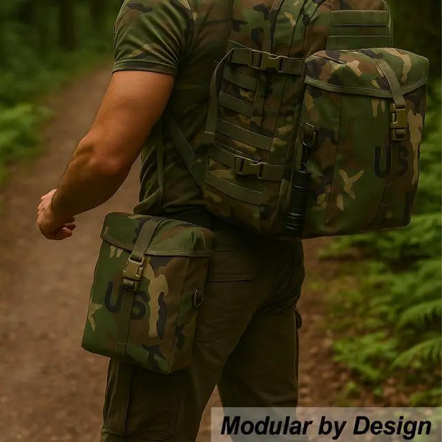 Alt view image 6 of 6 - 2Pcs US Military MOLLE Sustainment Pouch, Army Utility Pouch