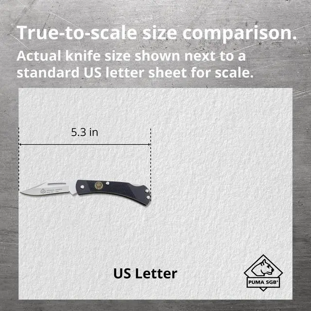 Alt view image 5 of 6 - Gentleman - Pocket Knife with Black G10 Handle | 2.3 Clip Point Folding Blade Handmade from German 1.4116 Steel - Lockback Mechanism - Brass Bolsters - Lightweight 2 oz