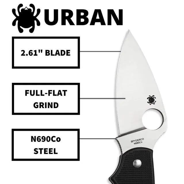 Alt view image 4 of 6 - Urban Folding Pocket Knife, PlainEdge | 5.95" Overall Length, 2.4" M398 Steel Blade, FRN Handle, SlipIt Lock, Full-Flat Grind