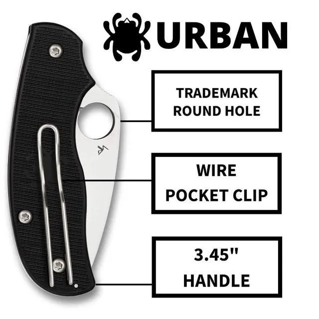 Alt view image 5 of 6 - Urban Folding Pocket Knife, PlainEdge | 5.95" Overall Length, 2.4" M398 Steel Blade, FRN Handle, SlipIt Lock, Full-Flat Grind