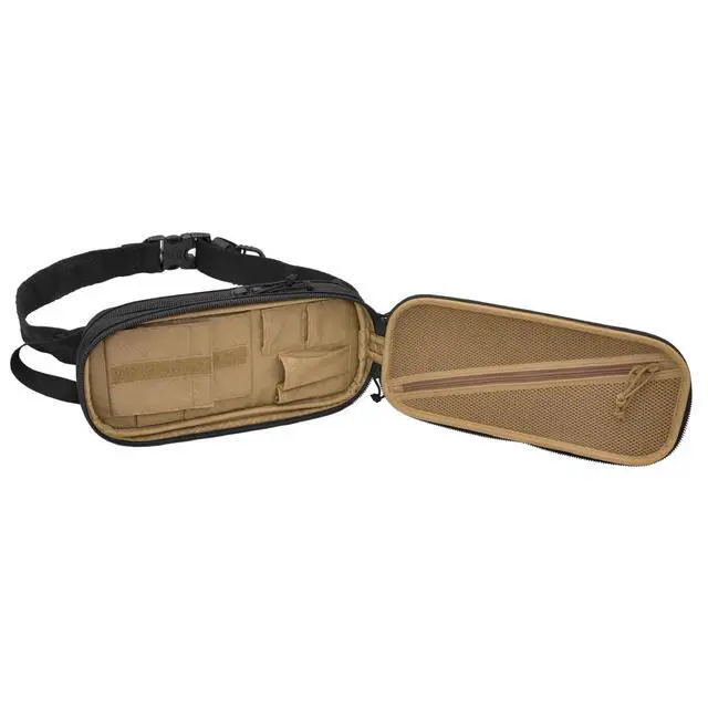 Alt view image 7 of 7 - Bandoleer - Mini Sling Bag - Compact Crossbody Shoulder Pack for Travel, EDC & Everyday Carry, Water-Resistant - Coyote