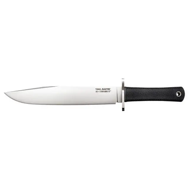 Alt view image 2 of 5 - Trail Master 9.5" VG1 San Mai III Clip-Point Blade 5.125" Kray-Ex Handle Tactical Fixed Blade Knife w/Secure-Ex Sheath