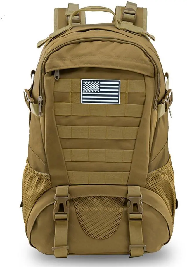 Main image of Tactical Backpack for Men Hiking Day Pack Molle Military Rucksack Waterproof 30L EDC Bag with USA Flag Patch