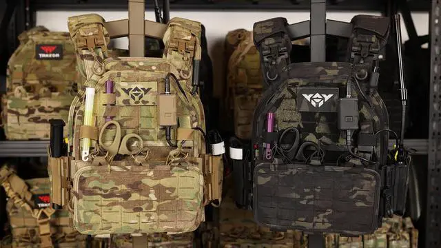 Alt view image 5 of 7 - YAKEDA Tactical Outdoor Vest for Men /1000D Nylon Quick Release Laser-Cutting Modular Lightweight Vest