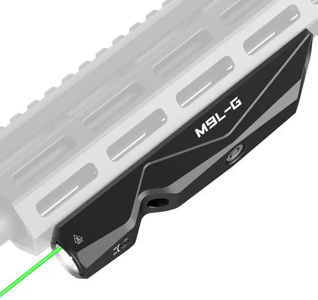 Main image of M9L-G 1600 Lumens Light Laser Combo Compatible with M-Lok Rail Surface, Tactical Flashlight and Green Laser Sight for Rifle, Strobe Function, Magnetic Rechargeable,IIIA Class Laser Output 5mw