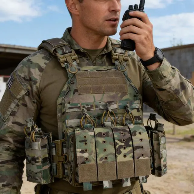 Alt view image 5 of 6 - CAMO Tactical Outdoor Carrier Vest