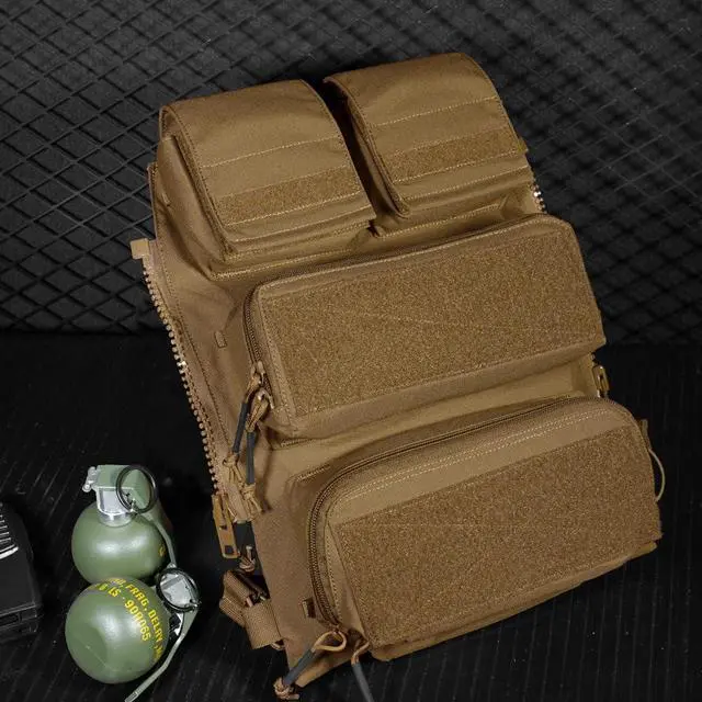 Alt view image 6 of 6 - Tactical Modular Zip On Backpack for Vest JPC2.0 CPC AVS Zipper Molle Back Panel (CB)