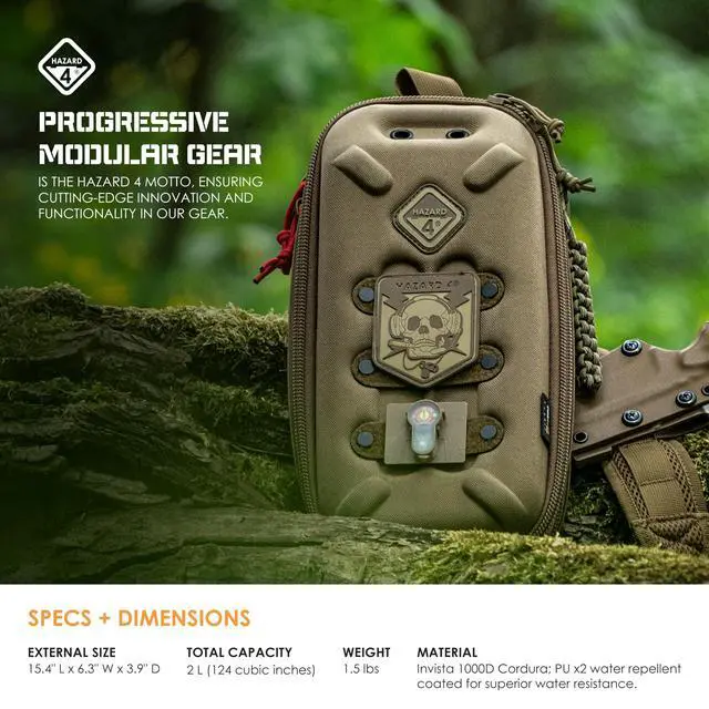 Alt view image 6 of 7 - Bandoleer - Mini Sling Bag - Compact Crossbody Shoulder Pack for Travel, EDC & Everyday Carry, Water-Resistant - Coyote