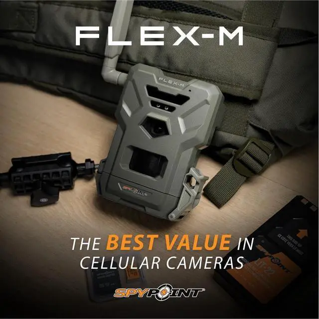 Alt view image 5 of 5 - Flex-M Twin Pack Cellular Trail Cameras - 2 SD Cards Included, Best Hunting Accessories, No WiFi Needed, GPS, Night Vision, IP65 Water-Resistant, 28MP Photos, & 720p Videos + Sound (2)