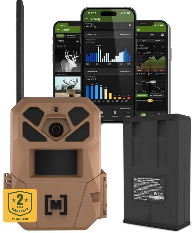 Main image of Edge 3 Cellular Trail Camera + Power Mag II Battery Bundle, 40MP HD Photo Capture, 1080p Video, GPS Tracking, Low-Glow Flash, Built-in Memory, Rechargeable USB-C Battery Pack
