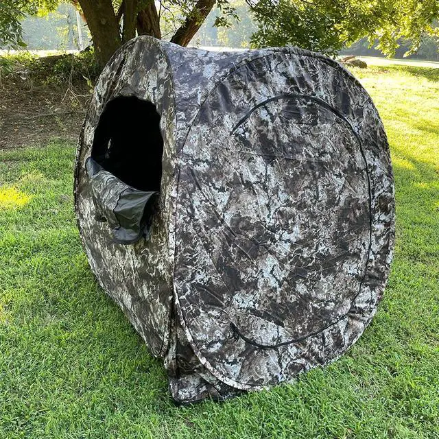 Alt view image 6 of 7 - Run & Gun Series 1-3 Pereson Pop-Up Ground Blind, Hunting Bilnd for Deer, Turkey Duck Hunting, Bow Hunting