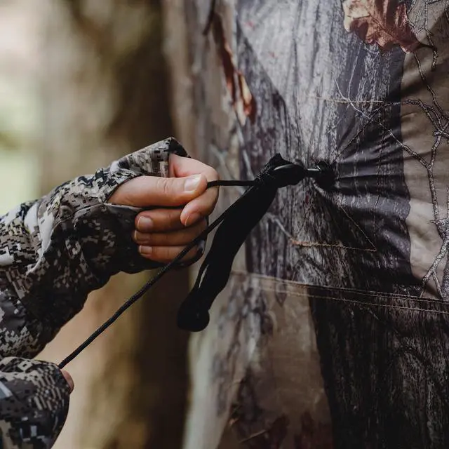 Alt view image 7 of 7 - RA200BW Radar Pop Up Portable Blind, Bloodtrail Backwoods Camo, 67 x 71 x 71