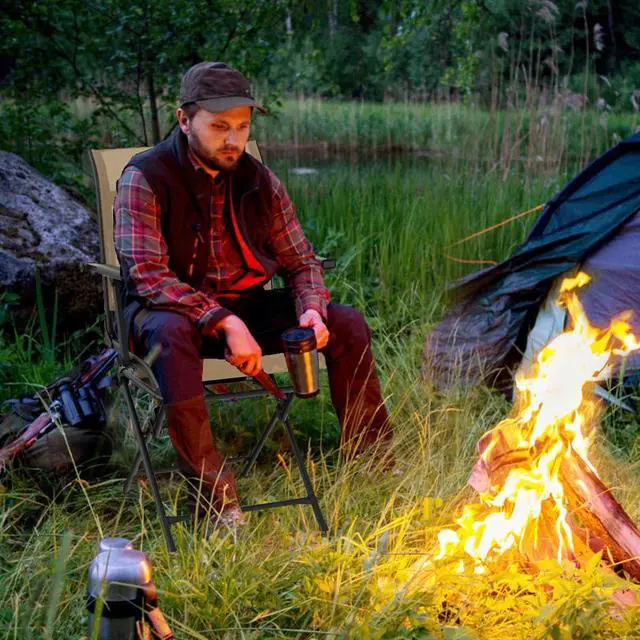 Alt view image 6 of 7 - Hunting Chair, 360 Degree Swivel Hunting Blind Chair with Carry Handle, 330 lbs Capacity, Comfortable, Waterproof, Portable and Silent Folding Dove Hunting Chair for Blinds