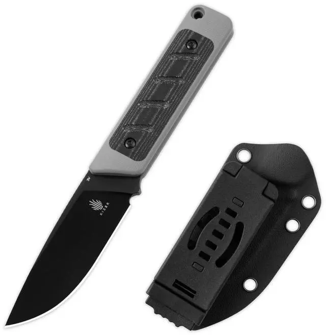 Main image of Smolt Fixed Blade Knife, 2.93 In Drop Point Blade Fixed-blade Knives with Sheath, 3V Steel and G10+Micarta Handle Fixed Blade Utility Knife for Men Women Outdoor Survival EDC, 1063A1