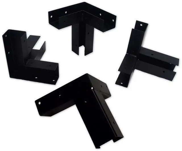 Main image of Elevated Platform Brackets (Set of 4) | Powder Coated 11 Gauge Heavy Duty Steel, 4x4 Channels, Elevated Platform Mounts for Hunting Blind, Deer Stand Bracket 4x4
