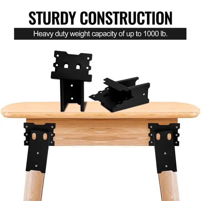 Alt view image 4 of 6 - Multi-Use Outdoor Compound Angle Brackets for Tree Houses, Outdoor Platform Brackets for Deer Stand Hunting Blinds Shooting Shack 4/8 Pcs