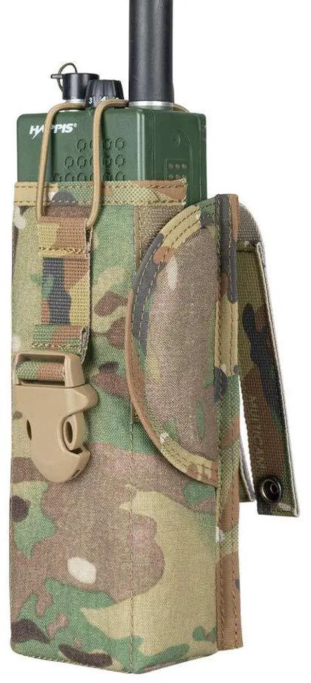 Main image of Tactical Universal Radio Holster Pouch Holder Case Bag Molle Adjustable Military Walkie Talkie Holder