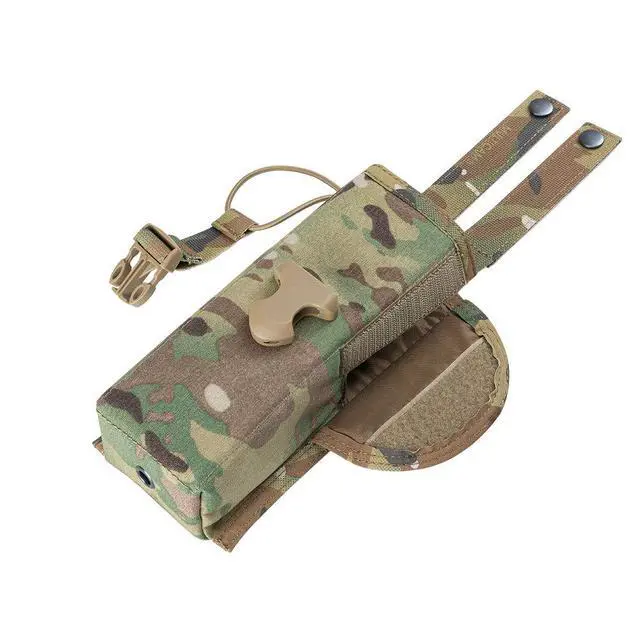 Alt view image 4 of 7 - Tactical Universal Radio Holster Pouch Holder Case Bag Molle Adjustable Military Walkie Talkie Holder
