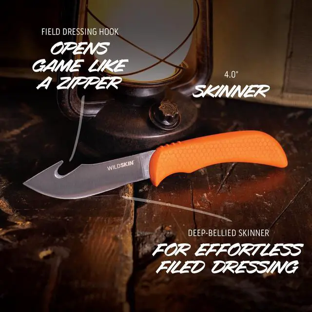 Alt view image 3 of 7 - WildLite - 6-Piece Field to Freezer Hunting & Game Processing Knife Set with Gut Hook Blade, Caping Knife - Hunting Knives for Gutting Deer with Case - Deer & Elk Accessories