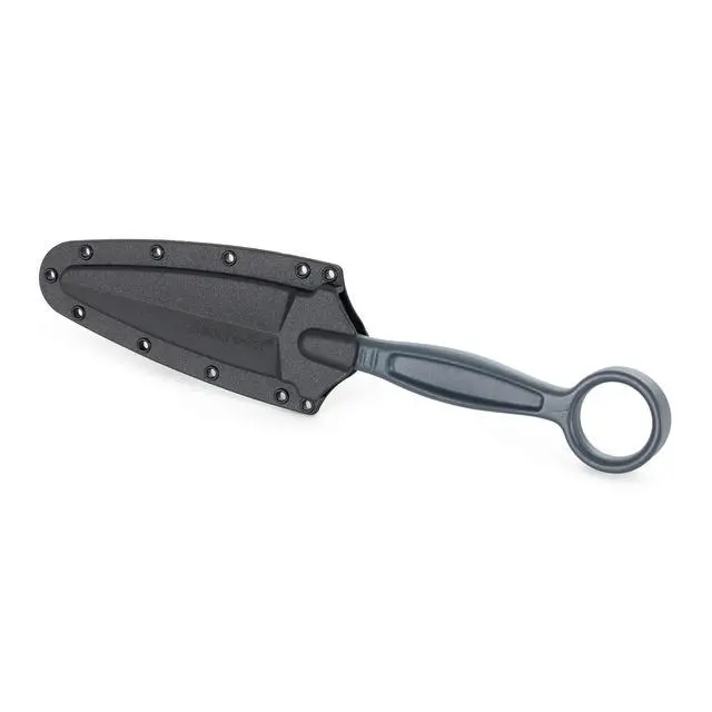 Alt view image 3 of 7 - Drop Forged Battle Ring 2 3.5" 52100 High-Carbon Steel Fixed Blade EDC Tactical Hunting Utility Knife w/ 5.5" Ergonomic Handle, Internal Guard, Resistant Secure-Ex Sheath