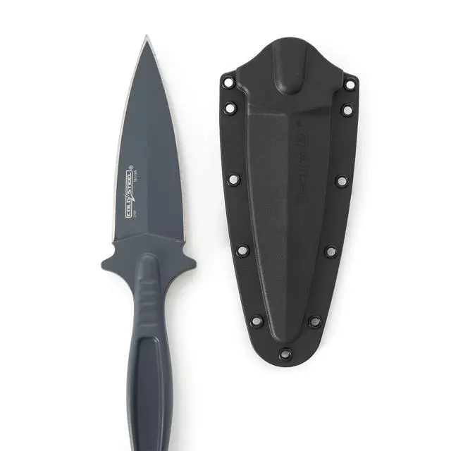 Alt view image 7 of 7 - Drop Forged Battle Ring 2 3.5" 52100 High-Carbon Steel Fixed Blade EDC Tactical Hunting Utility Knife w/ 5.5" Ergonomic Handle, Internal Guard, Resistant Secure-Ex Sheath