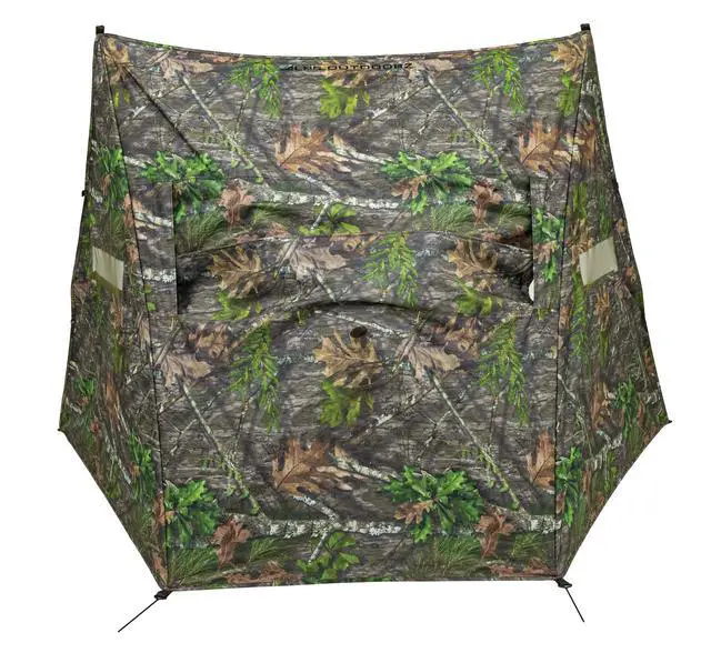 Alt view image 2 of 6 - Dash Camo Panel Hunting Blind with Hybrid 2 Person Ground Pop Up Design for Quick Deployment, Wide Window, and Interior Mesh Pocket