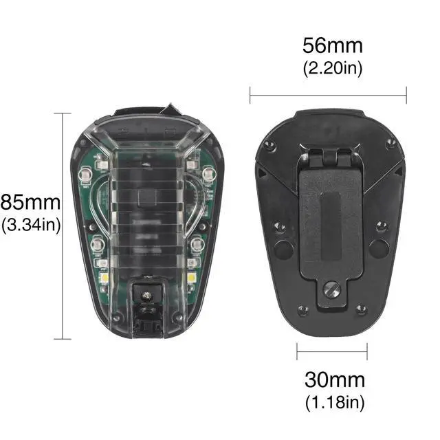 Alt view image 5 of 6 - 4 Modes Tactical Helmet Light with Visible LED+IR Constant/Strobe | Waterproof Ladybird Signal Light Survival Identification Lamp for Outdoor Sports