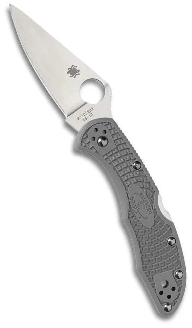 Main image of Delica 4 Lightweight 7.15" Signature Folding Knife with 2.90" Flat-Ground Steel Blade and High-Strength FRN Handle - PlainEdge Grind