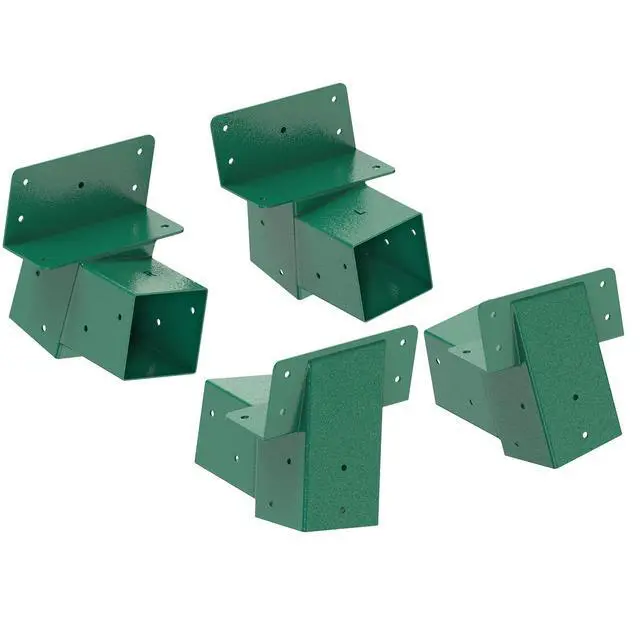 Alt view image 7 of 7 - Heavy Duty Deer Stand Brackets, 4x4 Compound Angle Bracket, Powder Coated Elevated Bracket for Outdoor Platforms, Deer Hunting, Shooting Shack, Observation Decks& Tree Houses (4Pack)