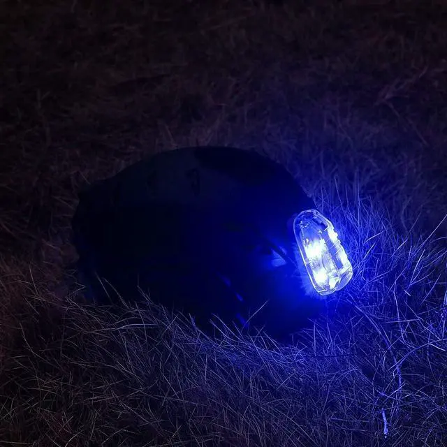 Alt view image 2 of 6 - 4 Modes Tactical Helmet Light with Visible LED+IR Constant/Strobe | Waterproof Ladybird Signal Light Survival Identification Lamp for Outdoor Sports