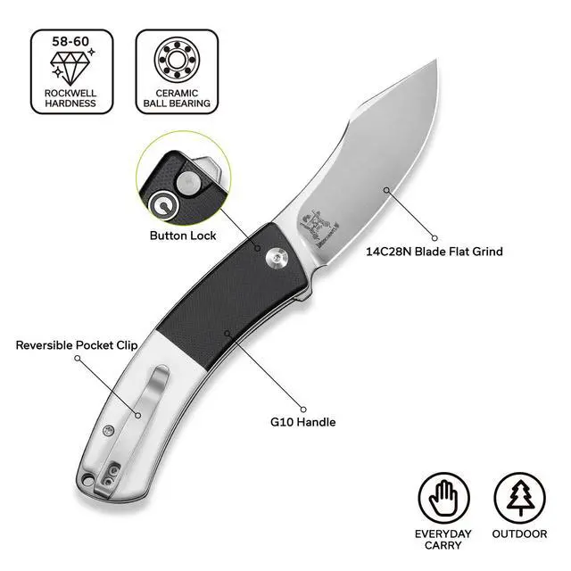 Alt view image 7 of 7 - Outlaw Muk Pocket Knife C24079-4