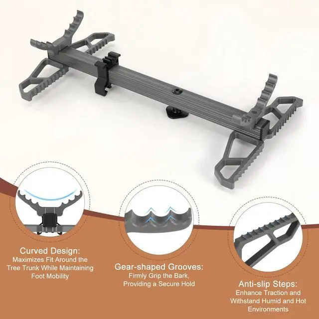 Alt view image 5 of 7 - Climbing Sticks for Hunting,17.5" Lightweight Aluminum Non-Slip Climbing Sticks,Stackable and Bundled for Easy Portability,Suitable for Tree Stands,Branch Pruning,and Climbing Training