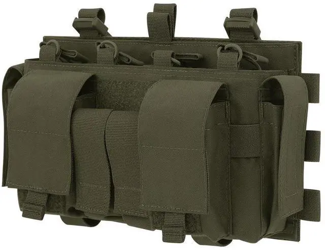 Main image of Quad 5.56 Mag Pouch Placard 556 & 9mm Mag Pouch Radio & GP Pouches for Carrier and Chest Rig