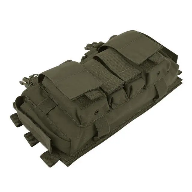 Alt view image 3 of 7 - Quad 5.56 Mag Pouch Placard 556 & 9mm Mag Pouch Radio & GP Pouches for Carrier and Chest Rig