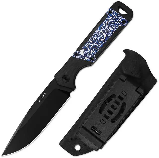 Main image of Militaw Fixed Blade Knife with Sheath, D2 Blade Camping Knife with G10 & Micarta Handle, Fixed Blade EDC Knives for Men Women Gift, Outdoor Hunting Hiking Survival Knives 1067M3