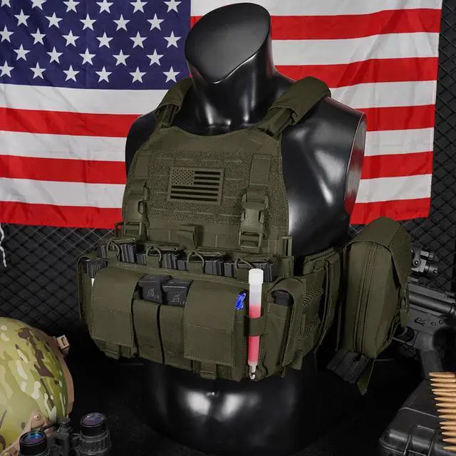 Alt view image 7 of 7 - Quad 5.56 Mag Pouch Placard 556 & 9mm Mag Pouch Radio & GP Pouches for Carrier and Chest Rig
