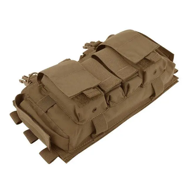 Alt view image 3 of 7 - Quad 5.56 Mag Pouch Placard 556 & 9mm Mag Pouch Radio & GP Pouches for Carrier and Chest Rig
