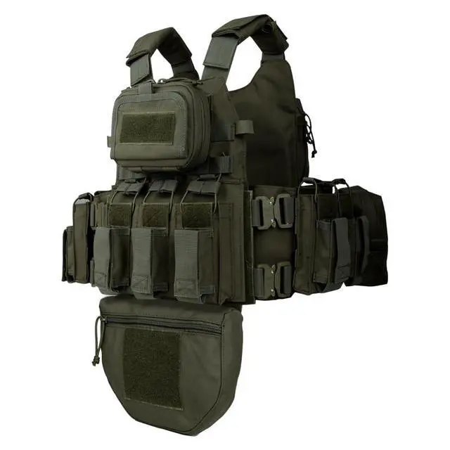 Alt view image 2 of 6 - Great Tactical Outdoor Vest for Men Multifunctional Modular Molle Vest with Metal Buckles