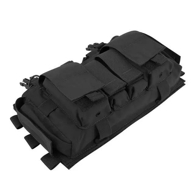 Alt view image 4 of 7 - Quad 5.56 Mag Pouch Placard 556 & 9mm Mag Pouch Radio & GP Pouches for Carrier and Chest Rig