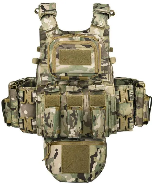 Main image of Great Tactical Outdoor Vest for Men Multifunctional Modular Molle Vest with Metal Buckles