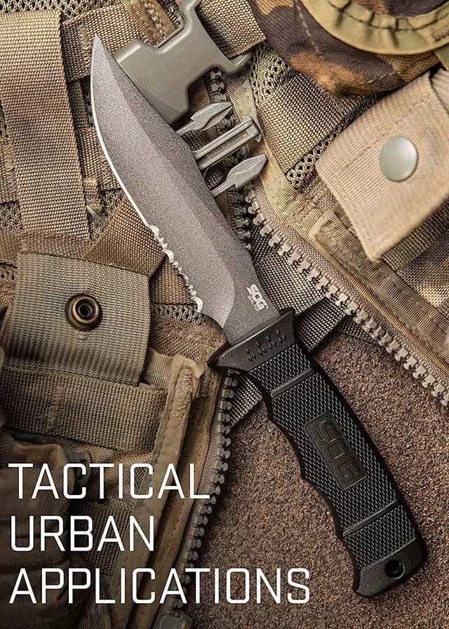Alt view image 3 of 6 - Fixed Blade Knives with Sheath - SEAL Pup Tactical Knife, Survival Knife and Hunting Knife w/ 4.75 Inch Blade and Knife Sheath