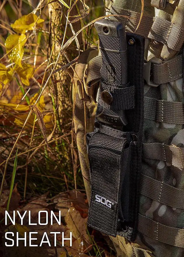 Alt view image 6 of 6 - Fixed Blade Knives with Sheath - SEAL Pup Tactical Knife, Survival Knife and Hunting Knife w/ 4.75 Inch Blade and Knife Sheath
