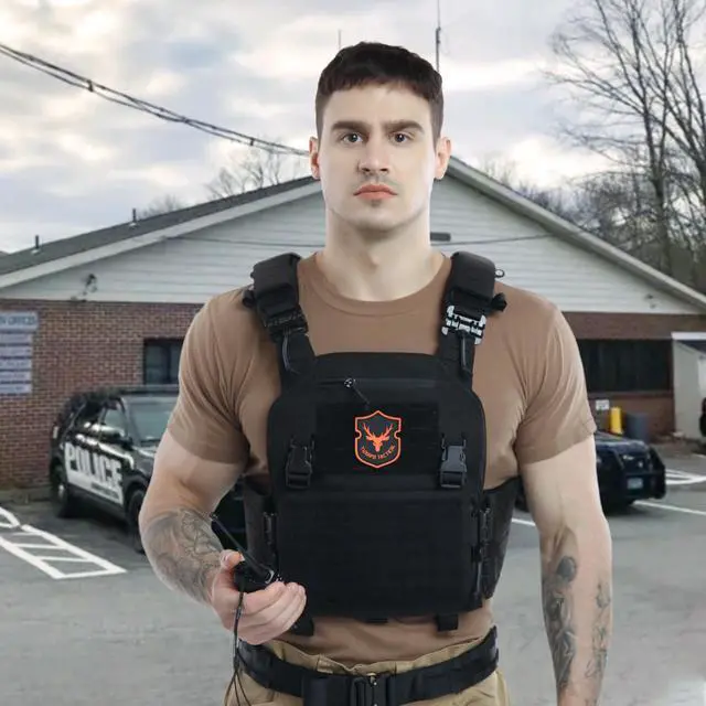 Alt view image 3 of 7 - Tactical Molle Vest Laser Cutting Modular Lightweight Quick Release