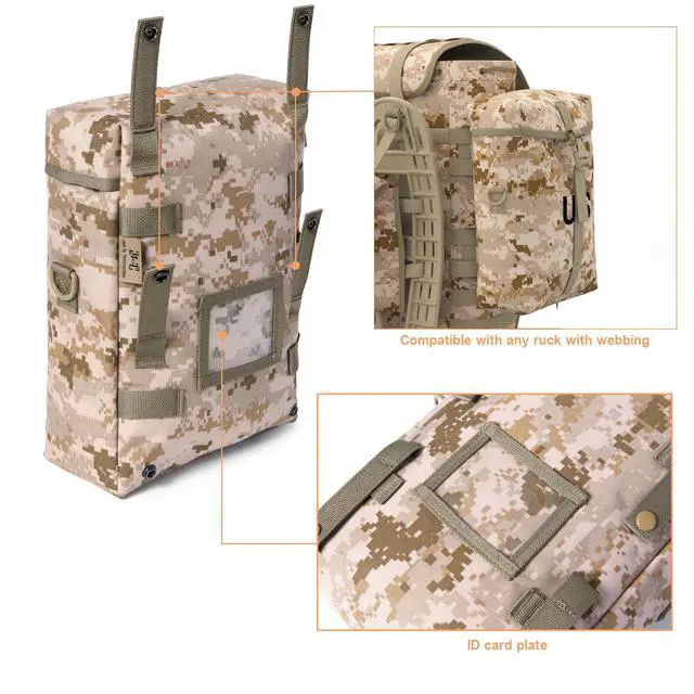Alt view image 3 of 7 - 2Pcs US Military MOLLE Sustainment Pouch, Army Utility Pouch