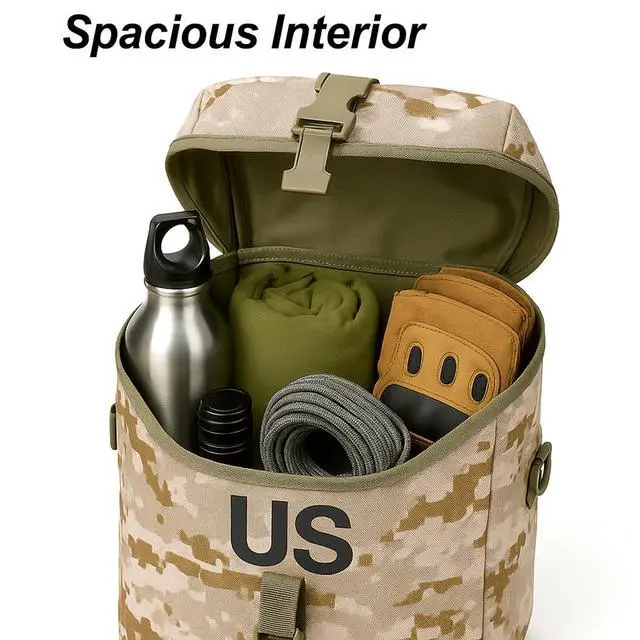 Alt view image 6 of 7 - 2Pcs US Military MOLLE Sustainment Pouch, Army Utility Pouch